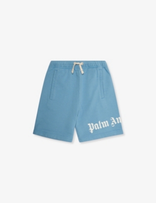 PALM ANGELS: Brand-Print Drawstring Cotton-Jersey Shorts 6-12 Years