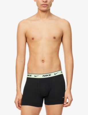 NIKE: Everyday DRI-FIT Pack-Of-Three Stretch-Cotton Trunk Shorts