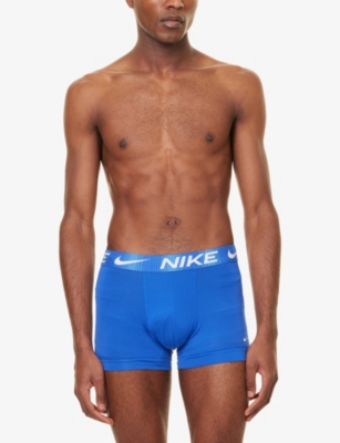 NIKE: Essential Micro logo-waistband pack of three stretch-jersey trunks