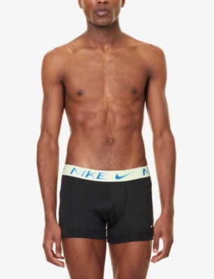 NIKE: Essential Micro logo-waistband pack of three stretch-jersey trunks
