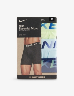 NIKE: Essentials Micro DRI-FIT Pack-Of-Three Stretch-Woven Boxer Briefs