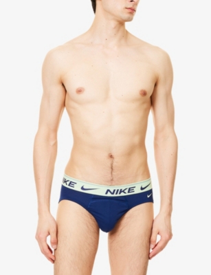 NIKE: Ultra Comfort Branded Pack Of Three Stretch-Woven Briefs