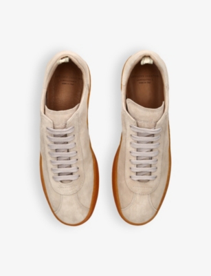 OFFICINE CREATIVE: Halo suede low-top trainers