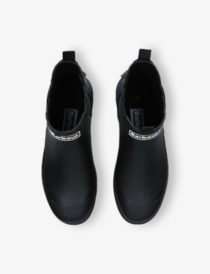 Barbour Mens Nimbus Wellington Rubber Chelsea Boots Blac In Black