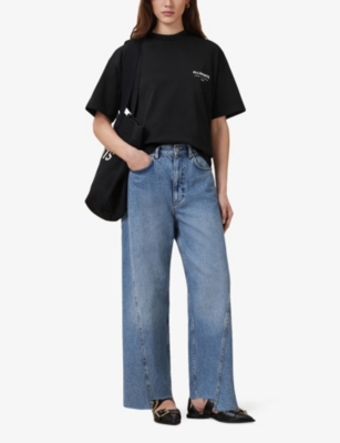 ALLSAINTS: Etta Branded-Print Cotton-Jersey T-Shirt