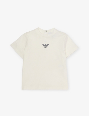 EMPORIO ARMANI: Branded Short-Sleeved Cotton-Jersey T-Shirt 6-24 Months