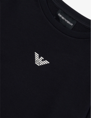EMPORIO ARMANI: Logo-Print Cotton-Jersey Sweatshrt 4-16 Years