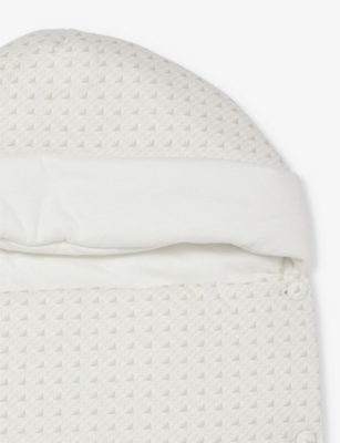 EMPORIO ARMANI: Logo-Print Cotton Baby Nest