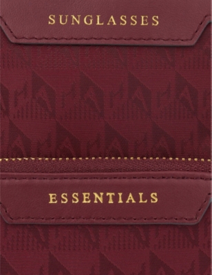 ANYA HINDMARCH WOMENS RED ESSENTIALS LOGO-JACQUARD RECYCLED-NYLON CROSS-BODY BAG 