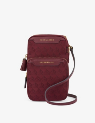 ANYA HINDMARCH: Essentials logo-jacquard recycled-nylon cross-body bag