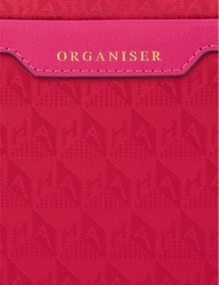 Anya Hindmarch Womens Organiser Duo Recycled-nylon Pouch Magenta In Magenta