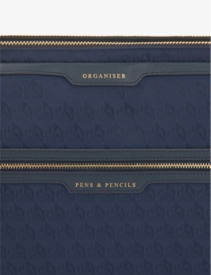 ANYA HINDMARCH: Double Laptop recycled-nylon organiser case