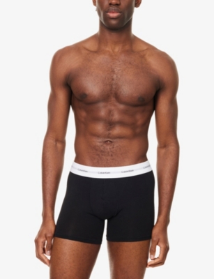 CALVIN KLEIN: Logo-Waistband Pack Of Three Stretch Modal And Cotton Briefs
