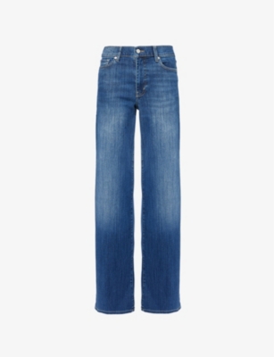 Frame Le Slim Palazzo Raw After Jeans In Lupine