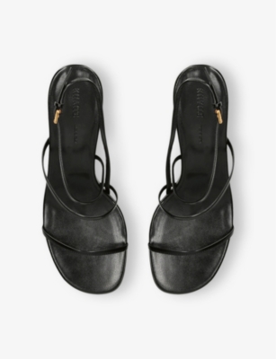 Loop Heeled Leather Sandals