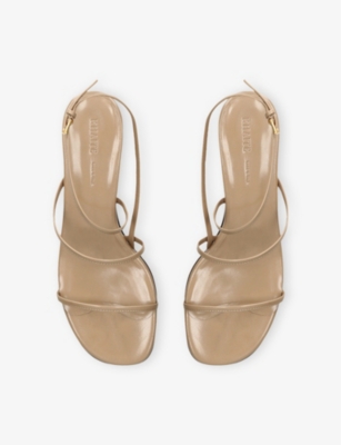 Khaite Loop Leather Sandals In Blush