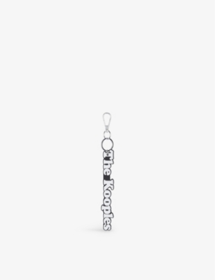 THE KOOPLES WOMENS WHITE BRANDED RUBBER BAG CHARM 