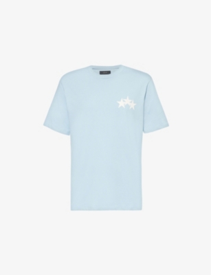 Mens Amiri Three Star Short-Sleeves Relaxed-Fit Cotton-Jersey T-Shirt
