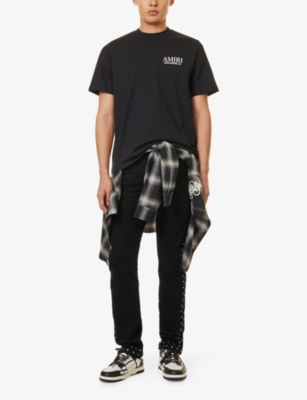 AMIRI: Bones Stacked short-sleeve cotton-jersey T-shirt