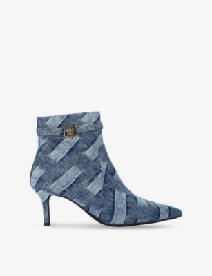 KURT GEIGER LONDON: Kensington Flexi denim ankle boots