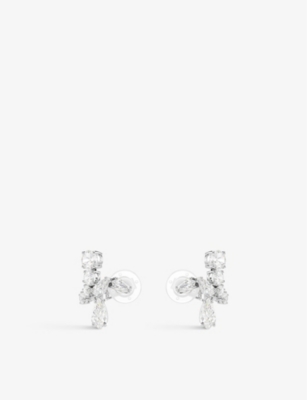 Swarovski Matrix Ohrclips In White