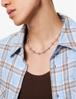 EMANUELE BICOCCHI: Crystal Crest sterling-silver and cubic-zirconia necklace