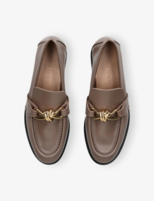 BOTTEGA VENETA: Astaire Leather Loafers