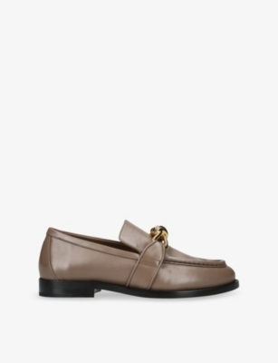 Bottega Veneta Womens Mid Brown Astaire Leather Loafers Eur 39 / 6 Uk