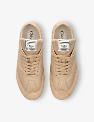 Chloé Kick Quilted Leather Sneakers In White