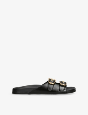 Polly Leather Slides