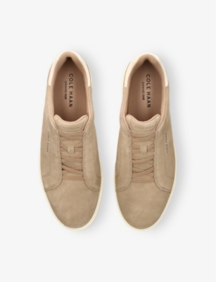 COLE HAAN: Grandpro Slip-On Suede Low-Top Trainers