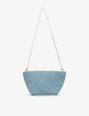 Iro Womens Neobeldnwo Braided Denim Cross-body Bag Blv39 In Blv39