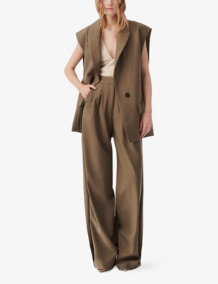 Iro Womens Cynesa Sleeveless Stretch-woven Blazer Kak01 In Kak01