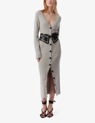 IRO: Soram V-Neck Knitted Maxi Dress