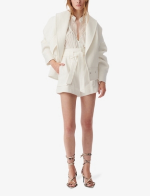 IRO: Himari Cropped Oversized Cotton-Blend Jacket