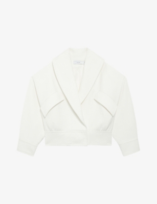 IRO: Himari Cropped Oversized Cotton-Blend Jacket