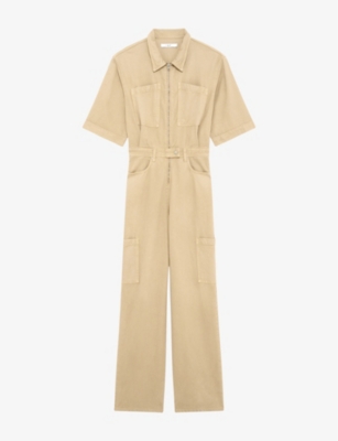 IRO: Maina Short-Sleeve Woven Jumpsuit