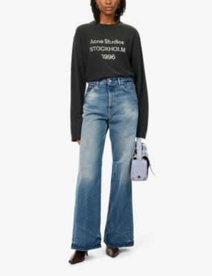 ACNE STUDIOS: Edden 1996 long-sleeve cotton and hemp-blend jersey T-shirt