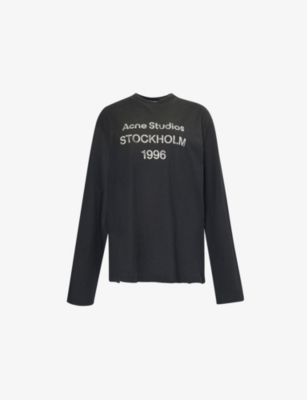 ACNE STUDIOS: Edden 1996 long-sleeve cotton and hemp-blend jersey T-shirt
