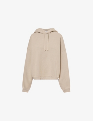 Acne Studios Womens  Fester Oversized Cotton-jersey Hoody In Concrete Grey