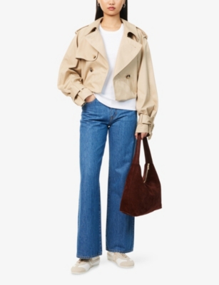 Shop Slvrlake Womens Steal Your Heart Grace Wide-leg Denim Jeans