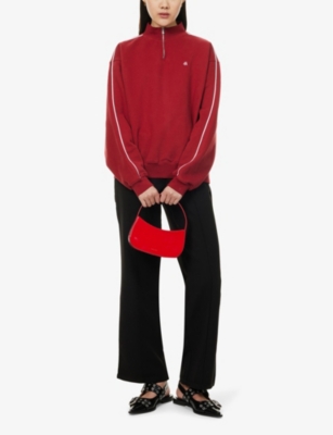 4TH & RECKLESS: Gilly Half-Zip Cotton-Jersey Sweatshirt