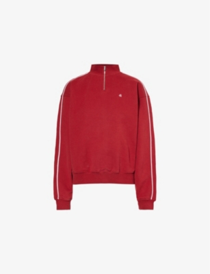 4TH & RECKLESS: Gilly Half-Zip Cotton-Jersey Sweatshirt