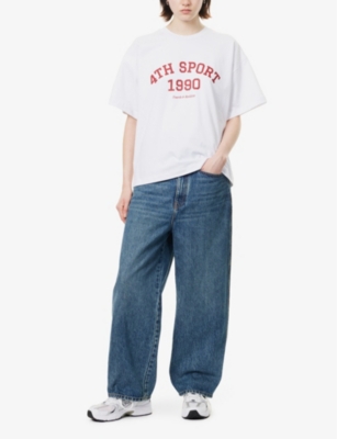 4TH & RECKLESS: Sophi text-print cotton T-shirt