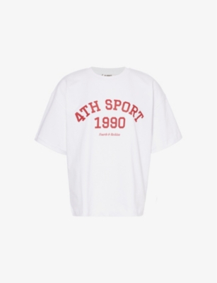 4TH & RECKLESS: Sophi text-print cotton T-shirt