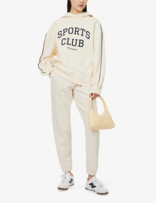4TH & RECKLESS: Lille Text-Embroidery Cotton-Jersey Hoody