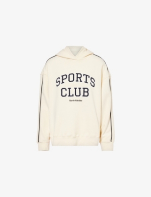 4TH & RECKLESS: Lille Text-Embroidery Cotton-Jersey Hoody