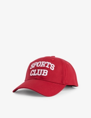 4TH & RECKLESS: Text-Embroidery Twill Cotton Baseball Cap