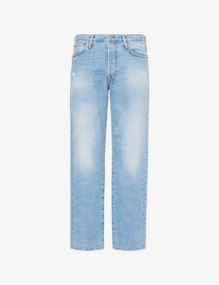 Mens Acne Studios 1996 Five-Pockets Straight-Leg Relaxed-Fit Denim Jeans