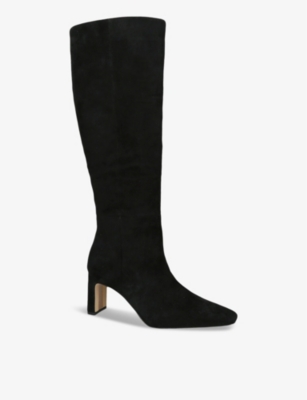 Sam Edelman Sylvia Suede Knee Boots In Black